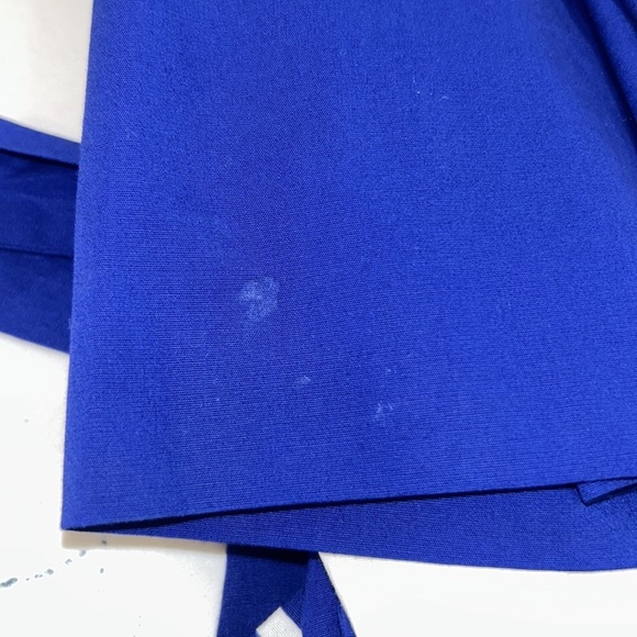 Milly Cobalt Blue & White Striped Collared Dress for Office or Casual sz.10 - Picture 9 of 11